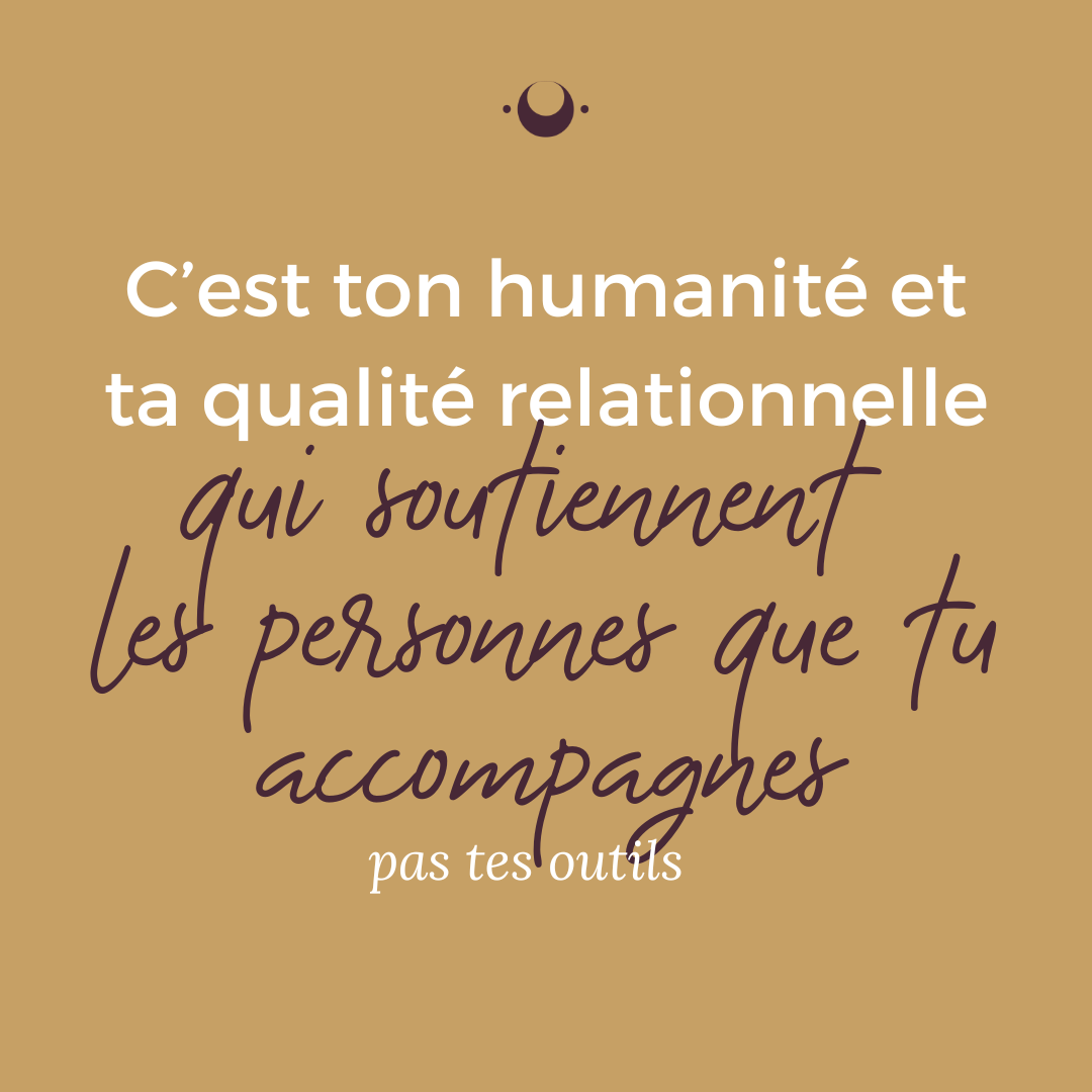Ton humanité aide les personnes, pas tes outils Ton humanité aide les personnes, pas tes outils
