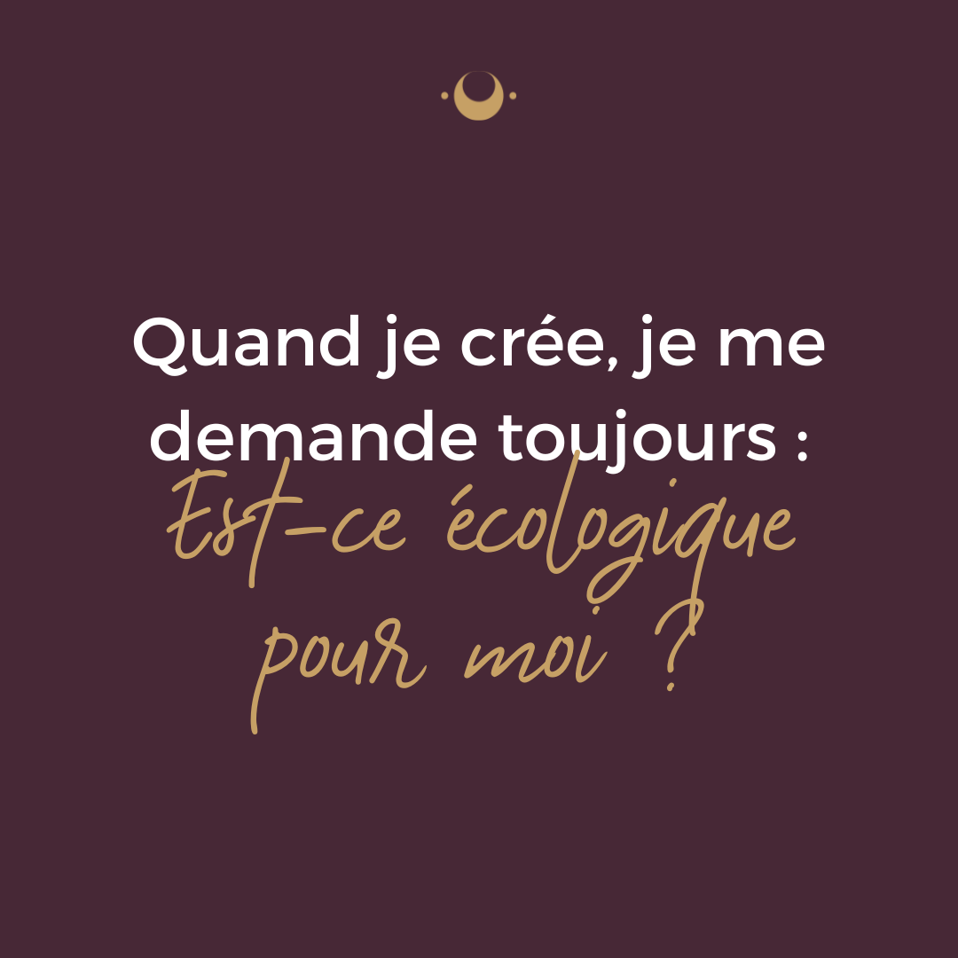 Créer de façon écologique